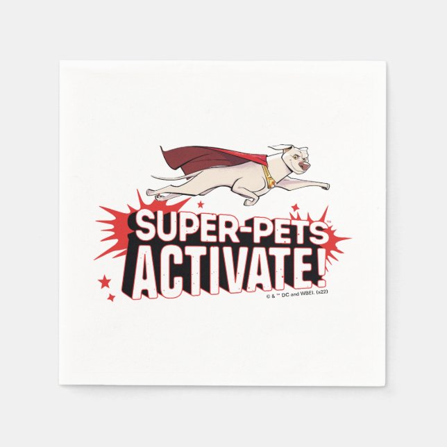 Krypto: Super-Pets Activate! Napkin (Front)