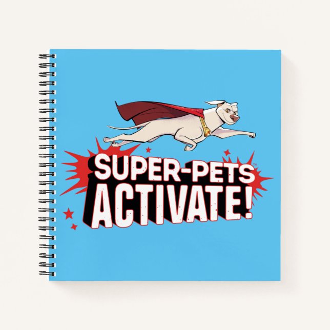 Krypto: Super-Pets Activate! Notebook (Front)
