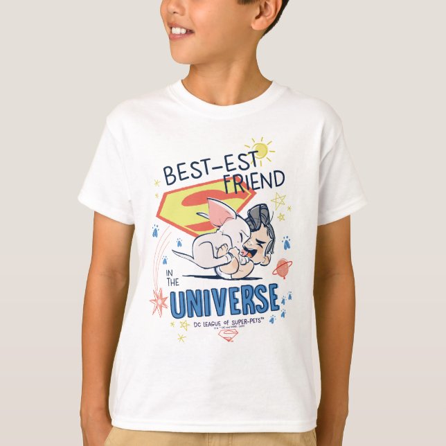 Krypto & Superman: Best-est Friend in the Universe T-Shirt (Front)