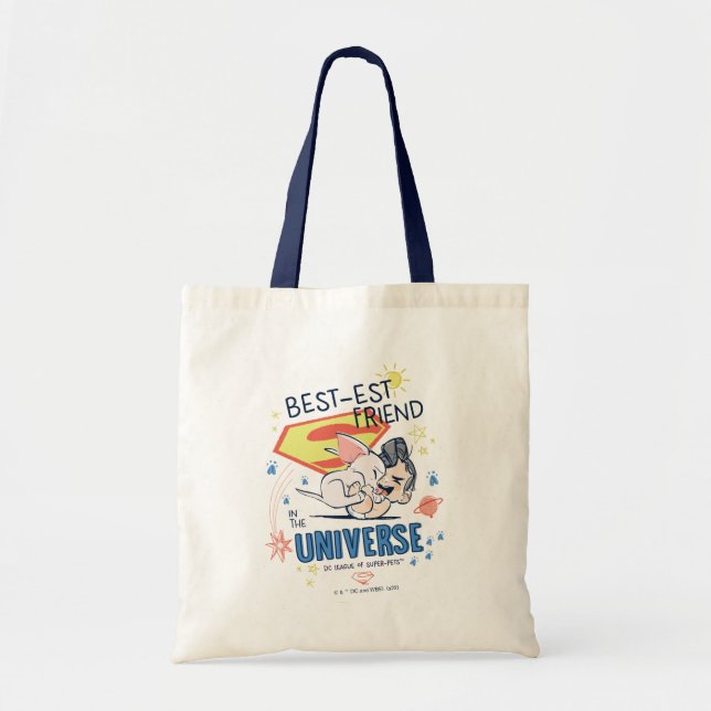 Krypto & Superman: Best-est Friend in the Universe Tote Bag (Front)
