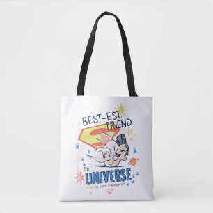 Krypto & Superman: Best-est Friend in the Universe Tote Bag