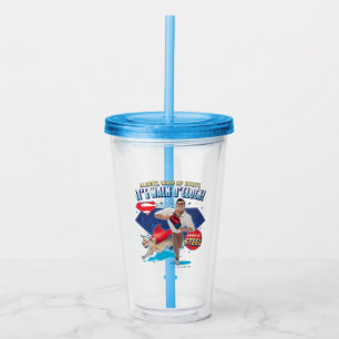 Krypto & Superman - It's Walk O'Clock! Acrylic Tumbler