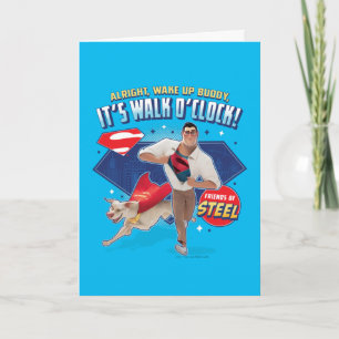 Krypto & Superman - It's Walk O'Clock! Card