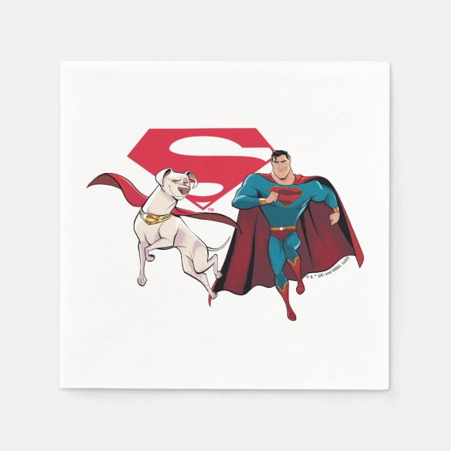 Krypto & Superman Napkin (Front)