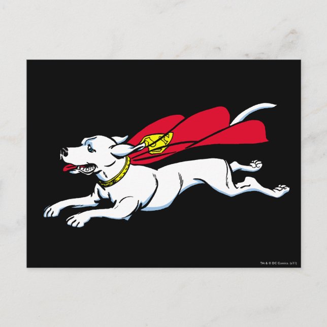 Krypto the dog postcard (Front)