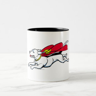 Krypto the dog Two-Tone coffee mug