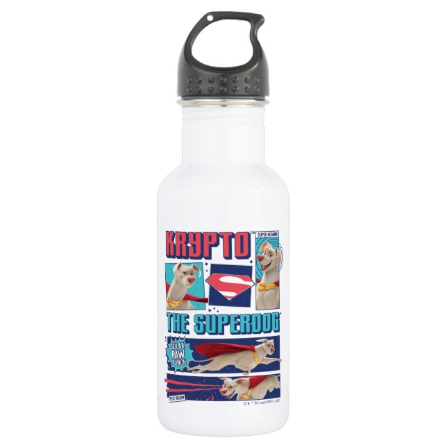 Krypto The Super-Dog Comic Panels 532 Ml Water Bottle (Front)