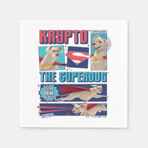 Krypto The Super-Dog Comic Panels Napkin