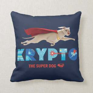 Krypto The Super-Dog Throw Pillow