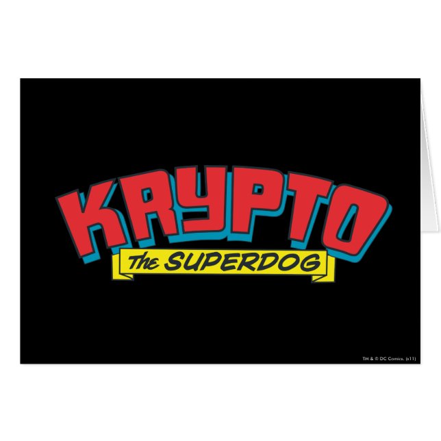Krypto the superdog (Front Horizontal)