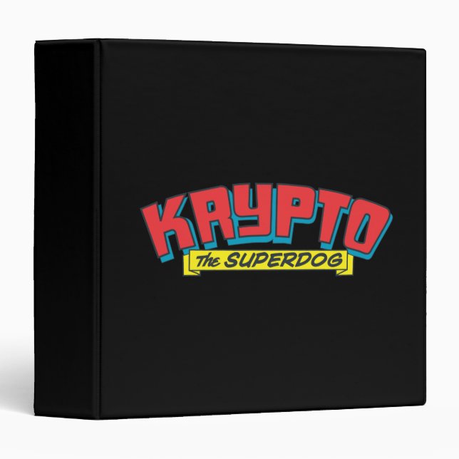 Krypto the superdog binder (Front/Spine)