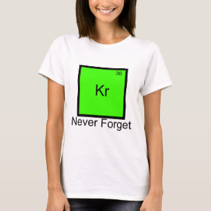 Krypton: Never Forget Element Pun T-Shirt