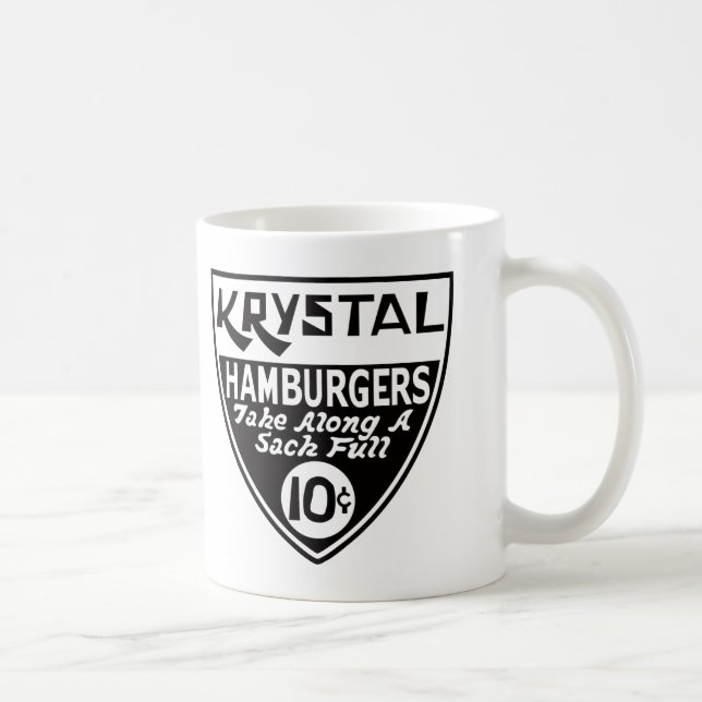Krystal 10 Cent Shield Coffee Mug (Right)