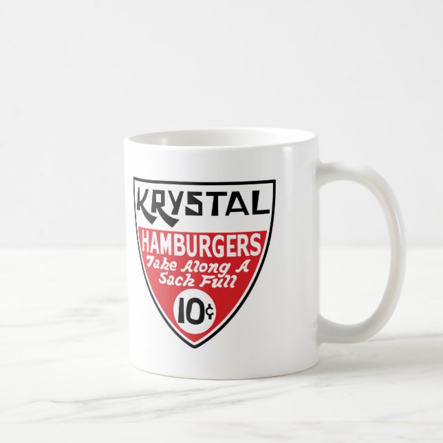 Krystal 10 Cent Shield Coffee Mug (Right)