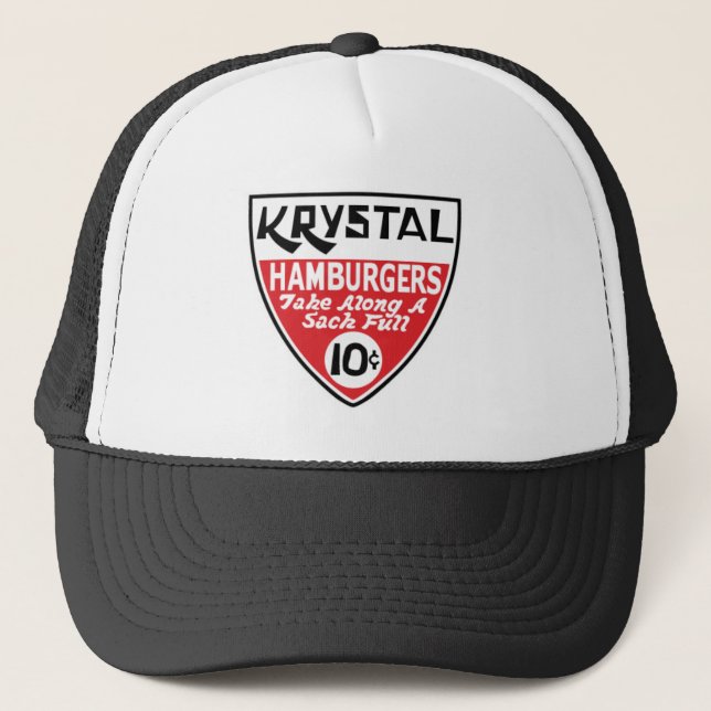Krystal 10 Cent Shield Trucker Hat (Front)