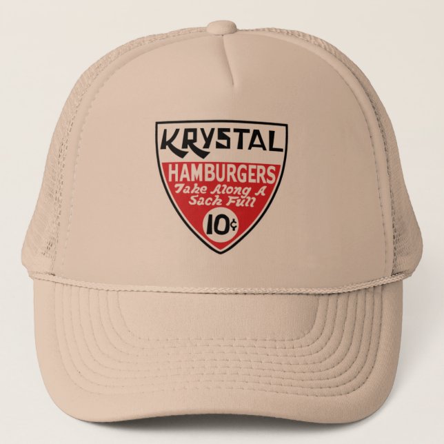Krystal 10 Cent Shield Trucker Hat (Front)