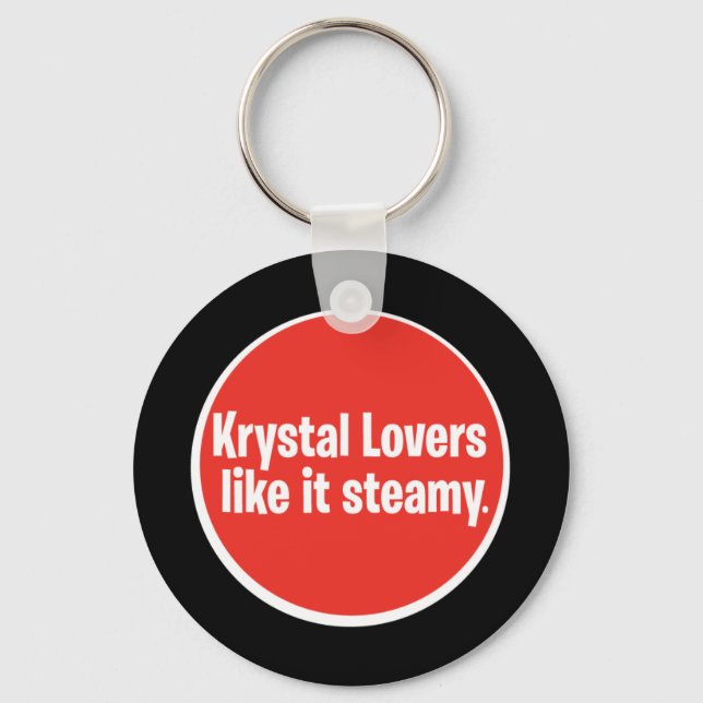 Krystal Lovers Like it Steamy Keychain (Front)