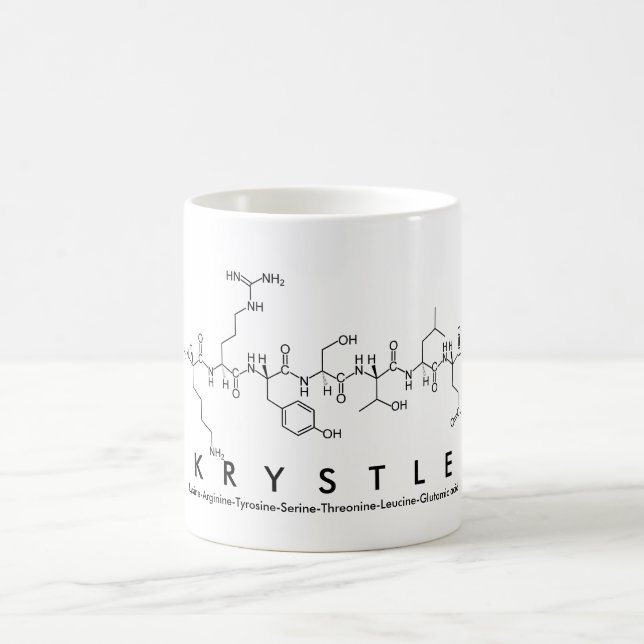 Krystle peptide name mug (Center)