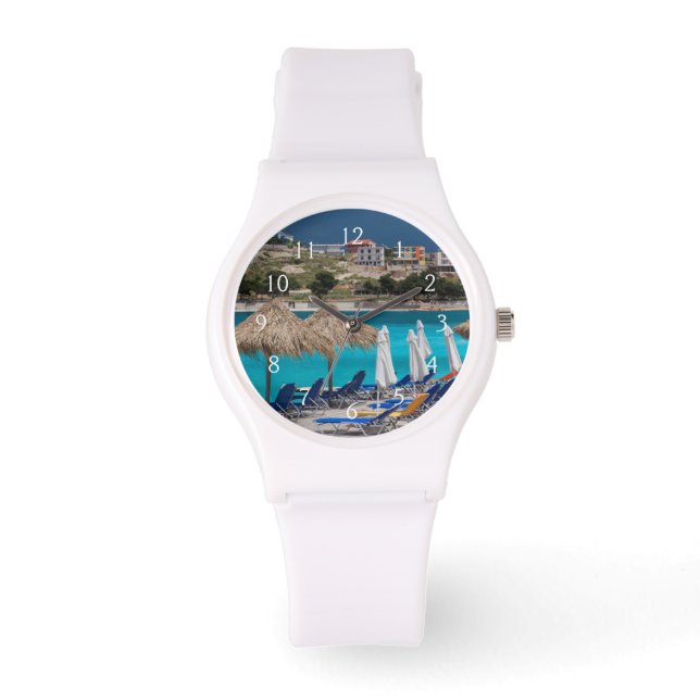 Ksamil, town beachfront watch (Front)