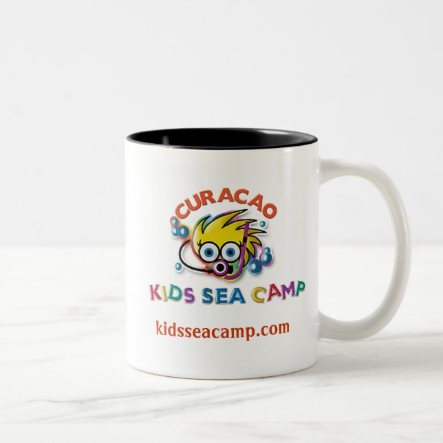 KSCLogo2, CuracaoLogoBlcksm.tiff, kidsseacamp.com Two-Tone Coffee Mug (Right)