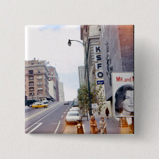 KSFO Radio San Francisco 2 Inch Square Button