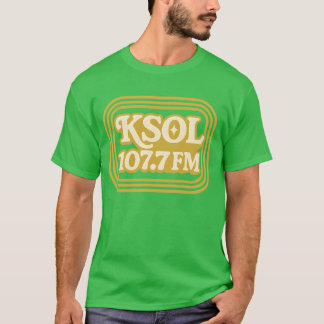 KSOL 107.7 FM Retro Radio T-Shirt - Disco Vintage