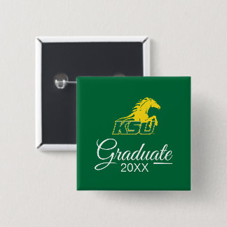 KSU Kentucky State University Graduate 2 Inch Square Button