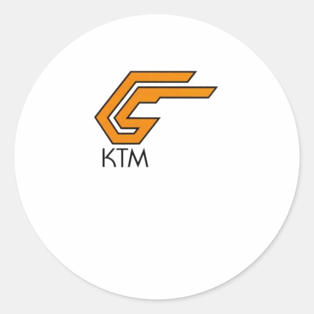 Ktm Logo Sticker1  Classic Round Sticker (Front)