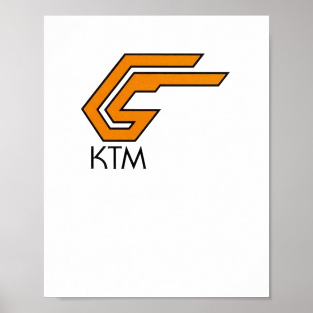 Ktm Logo Sticker1  Poster (Front)