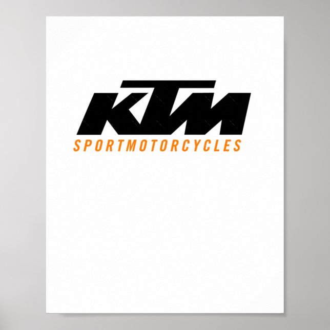 Ktm Logo Sticker2  Poster (Front)