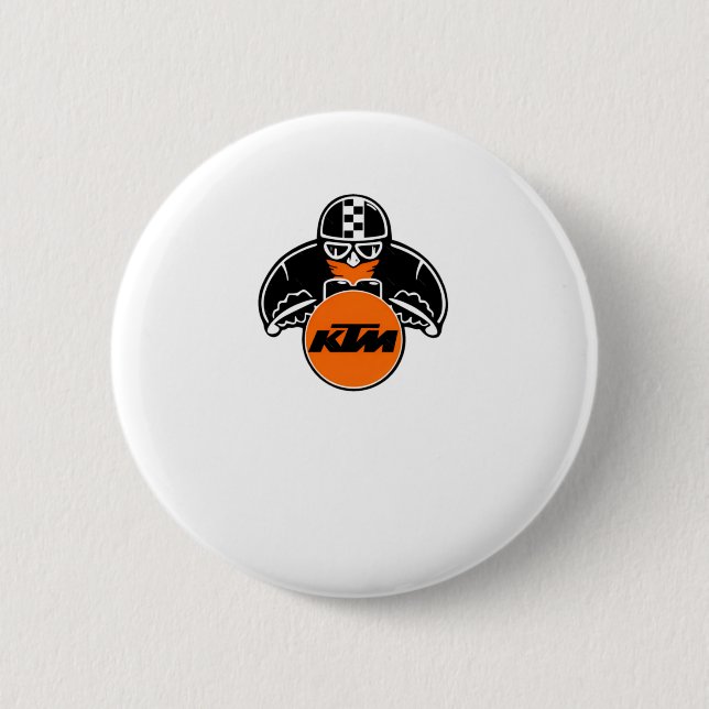 Ktm Logo Sticker4  2 Inch Round Button (Front)