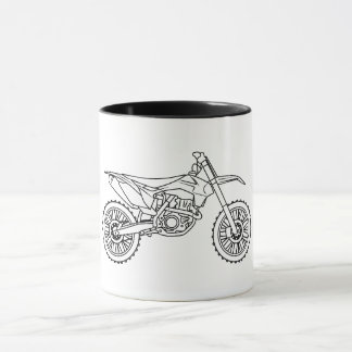 KTM Motocross line art Mug