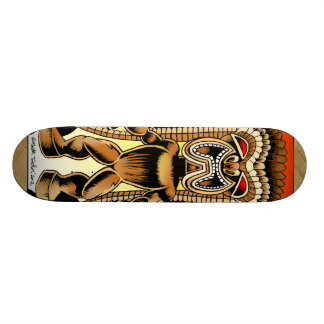 Ku, Hawaiian Tiki God Skateboard
