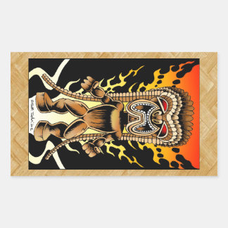 Ku, Hawaiian Tiki God Sticker