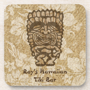Ku-Tiki Hawaiian Tiki Bar Cork-backed Coasters