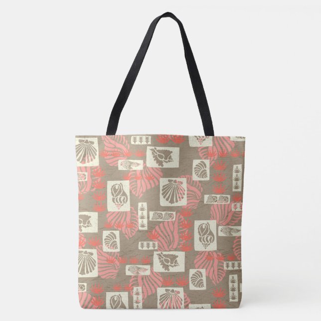 Kua Bay Hawaiian Undersea Shells Beach Bag (Front)