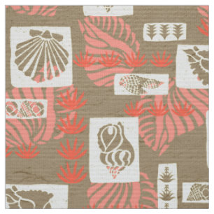 Kua Bay Hawaiian Undersea Shells Fabric