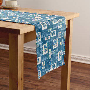 Kua Bay Hawaiian Undersea Shells Short Table Runner