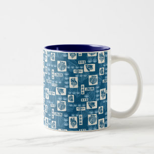 Kua Bay Hawaiian Undersea Shells Two-Tone Coffee Mug
