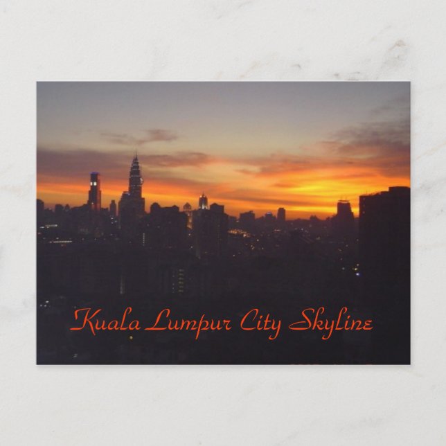 Kuala Lumpur City Skyline Postcard (Front)