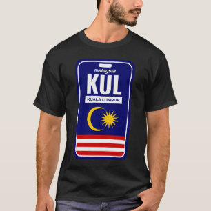 Kuala Lumpur (Kul) Baggage Tag Sticker T-Shirt
