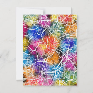  Kuala Lumpur Malaysia City Map Postcard