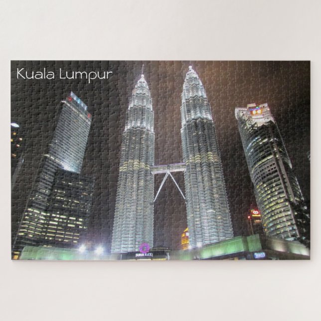 kuala lumpur malaysia night jigsaw puzzle (Horizontal)