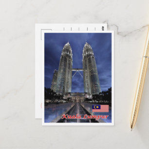 Kuala Lumpur - Malaysia - Petronas Twin Towers - Postcard