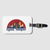 Kuala Lumpur Malaysia Retro City Skyline Cityscape