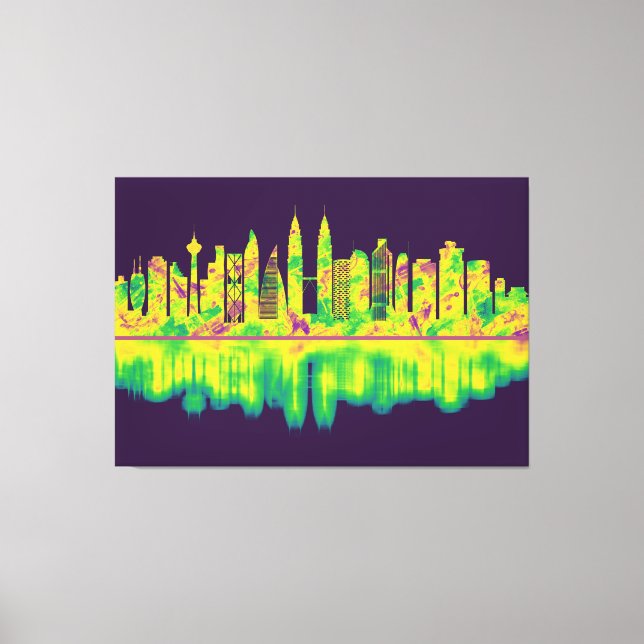 Kuala Lumpur Malaysia Skyline Canvas Print (Front)