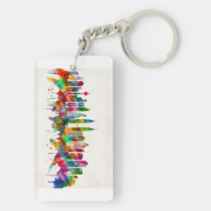 Kuala Lumpur Malaysia Skyline Keychain