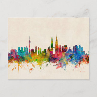 Kuala Lumpur Malaysia Skyline Postcard