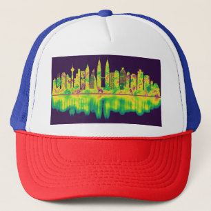 Kuala Lumpur Malaysia Skyline Trucker Hat
