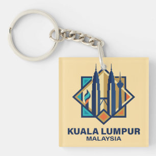 Kuala Lumpur Malaysia Southeast Asia Keychain